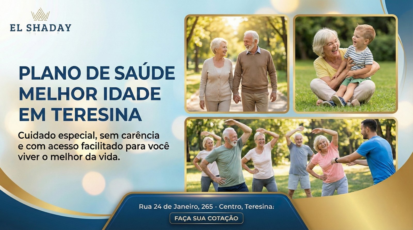 Cuidar de quem sempre cuidou de você. Planos com foco em geriatria, prevenção e a melhor rede hospitalar.