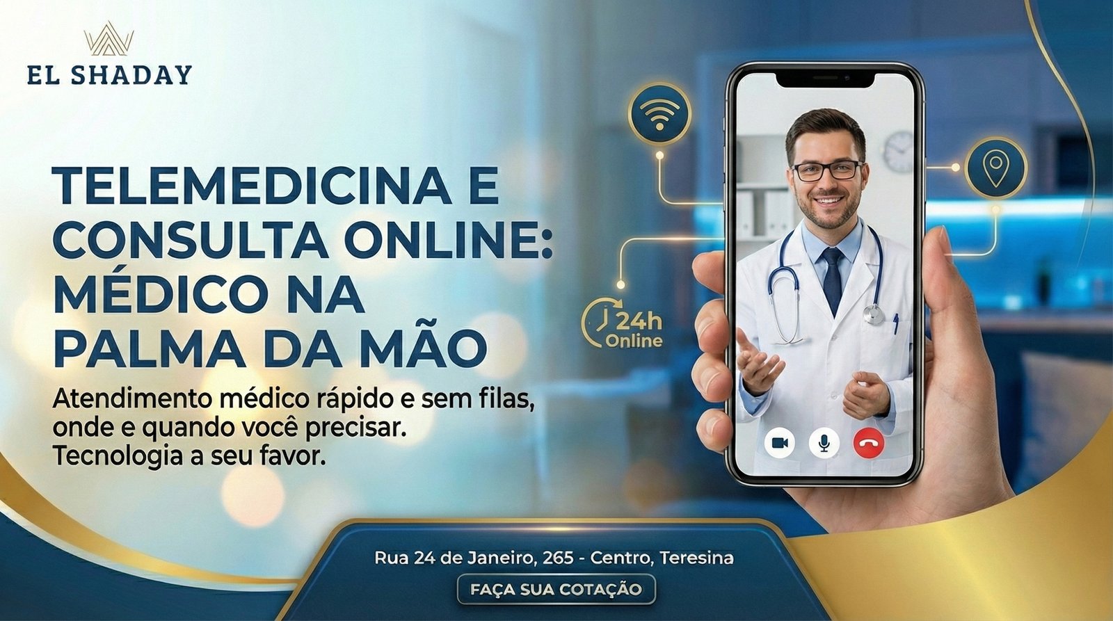 Esqueça as filas de espera. Com a Telemedicina, o médico atende você onde você estiver, a qualquer hora.