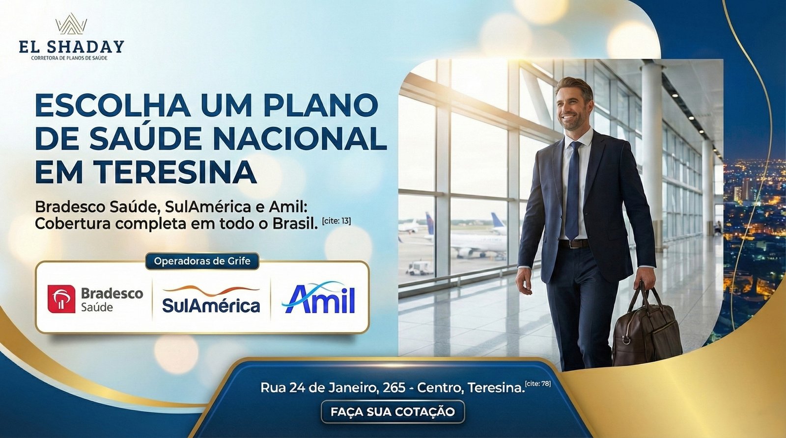 Sua saúde não pode ter fronteiras. Viaje a trabalho ou lazer com a segurança da cobertura nacional.